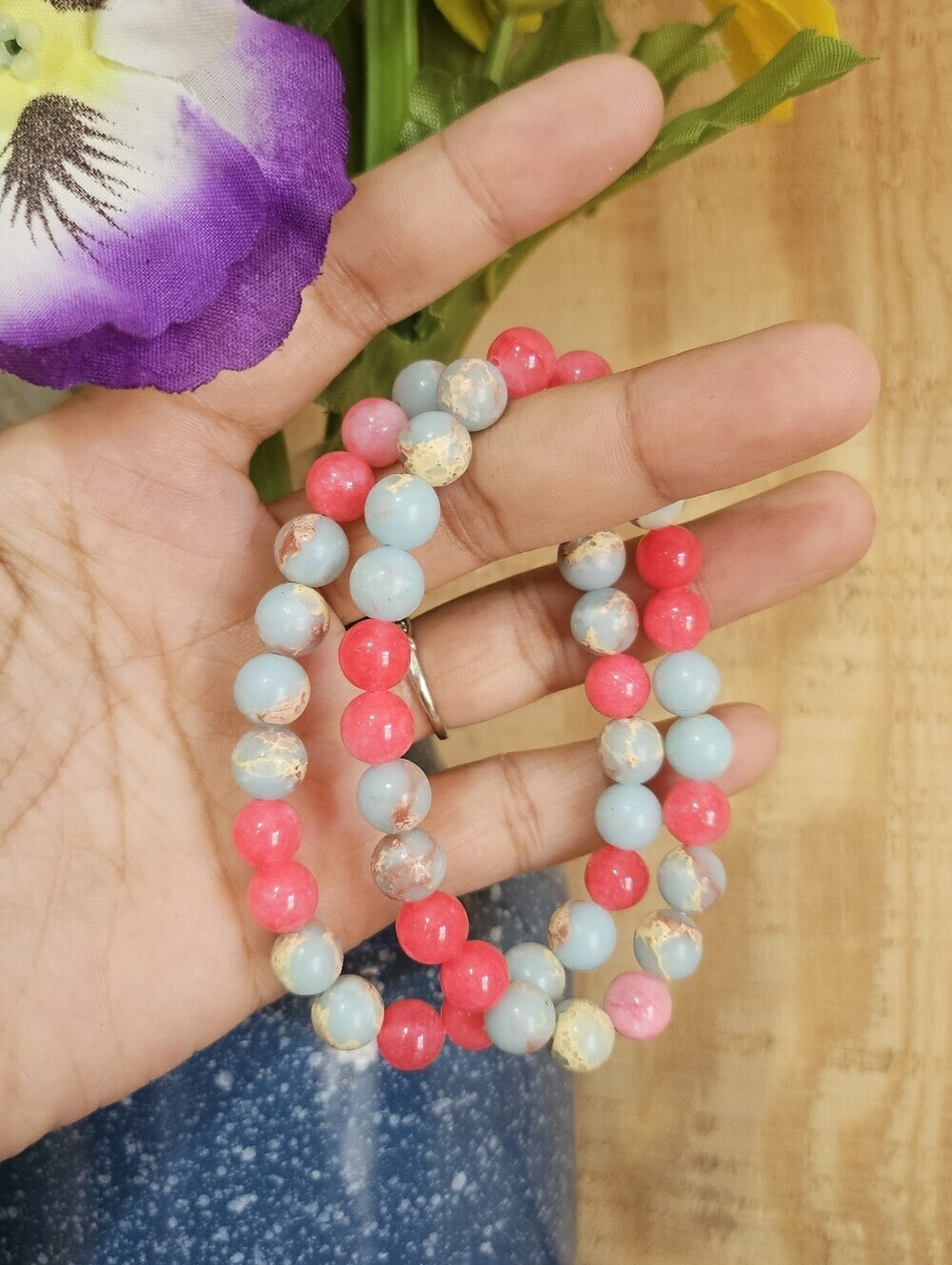 2PCS Natural Stone Bracelet